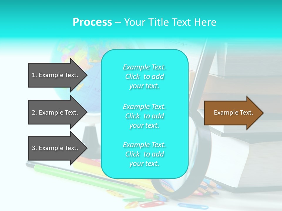 Magnifying Glass Teach Space PowerPoint Template