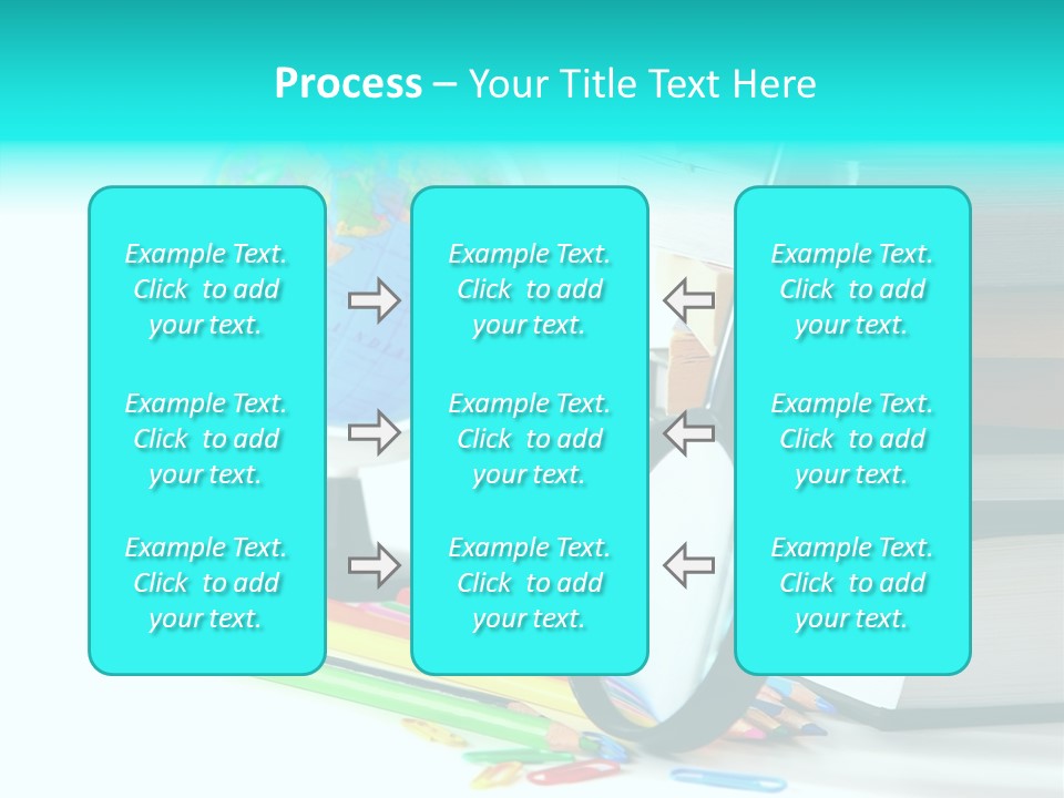 Magnifying Glass Teach Space PowerPoint Template