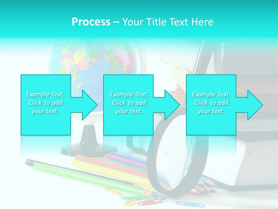 Magnifying Glass Teach Space PowerPoint Template