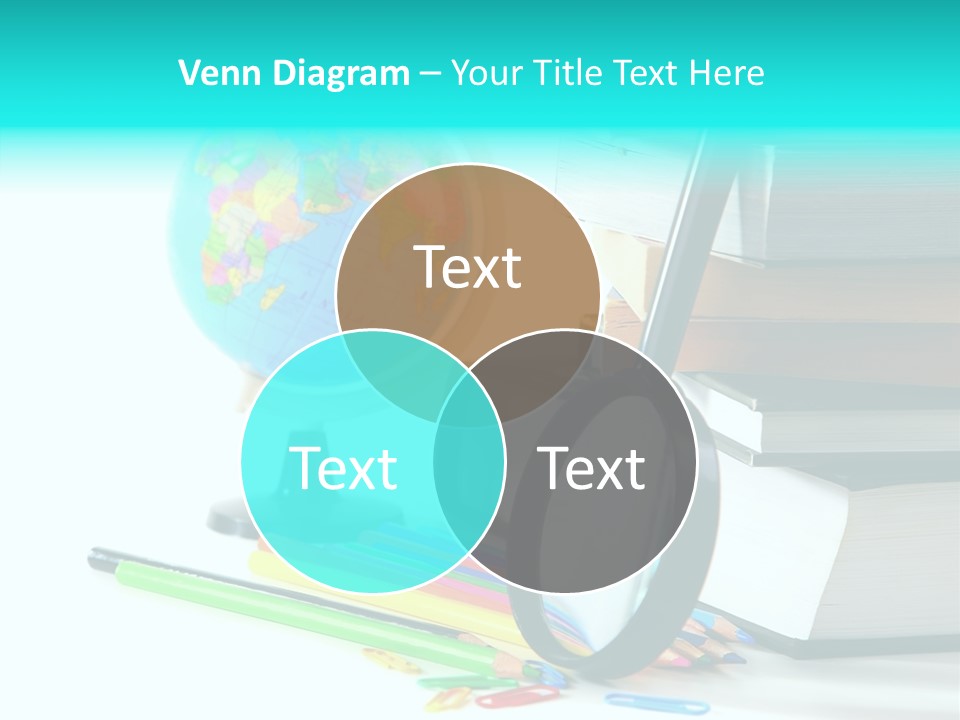 Magnifying Glass Teach Space PowerPoint Template