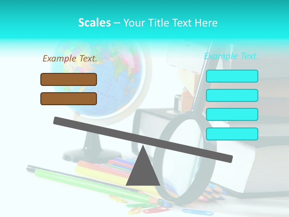 Magnifying Glass Teach Space PowerPoint Template