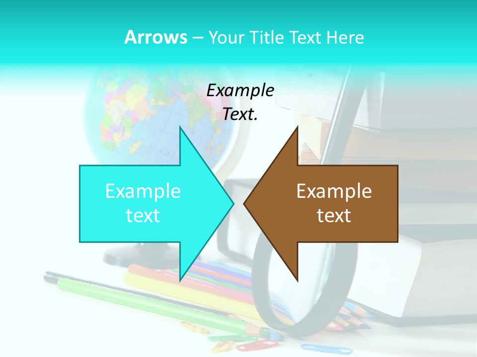 Magnifying Glass Teach Space PowerPoint Template