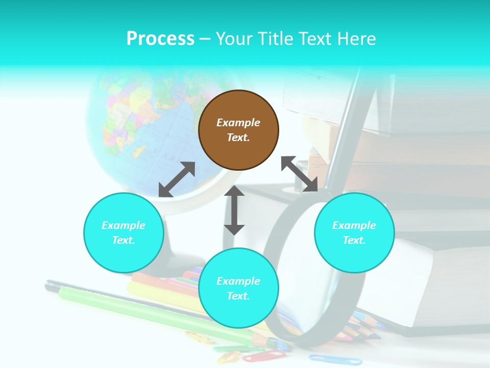 Magnifying Glass Teach Space PowerPoint Template