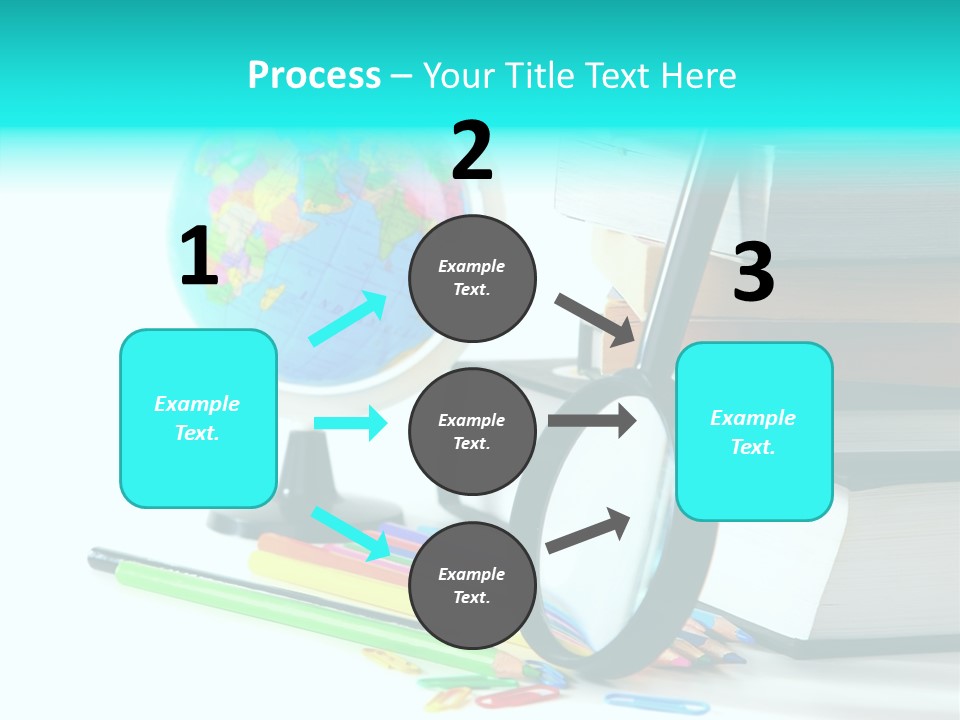 Magnifying Glass Teach Space PowerPoint Template