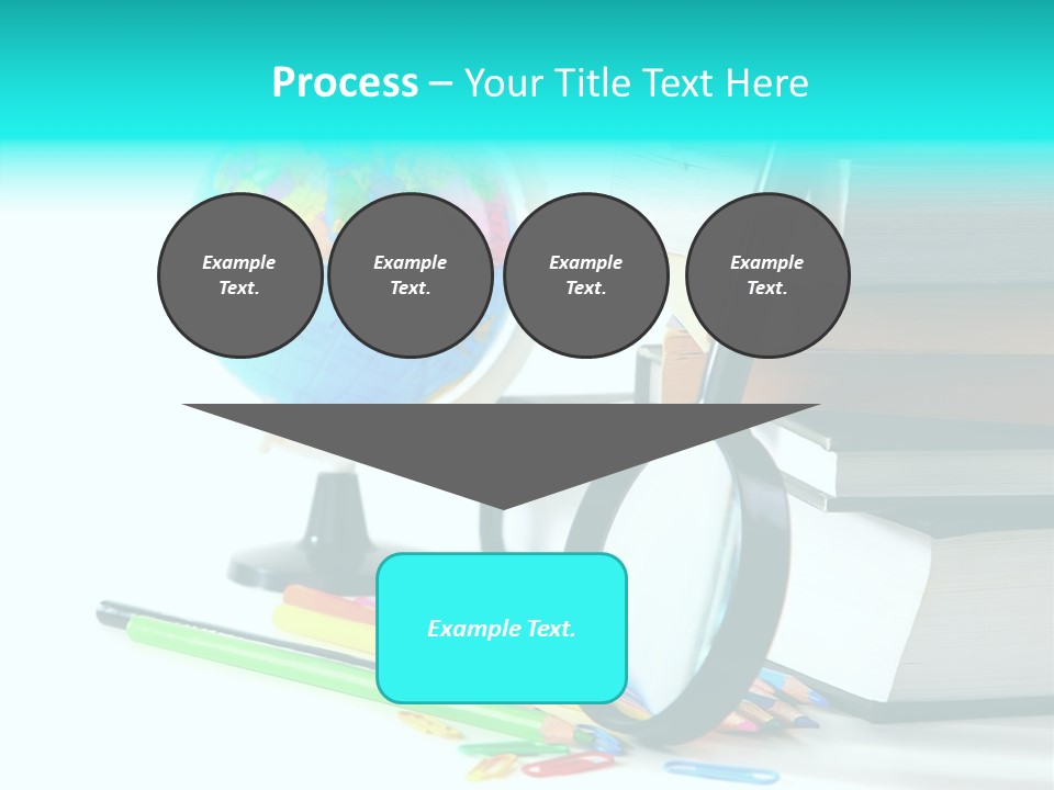 Magnifying Glass Teach Space PowerPoint Template
