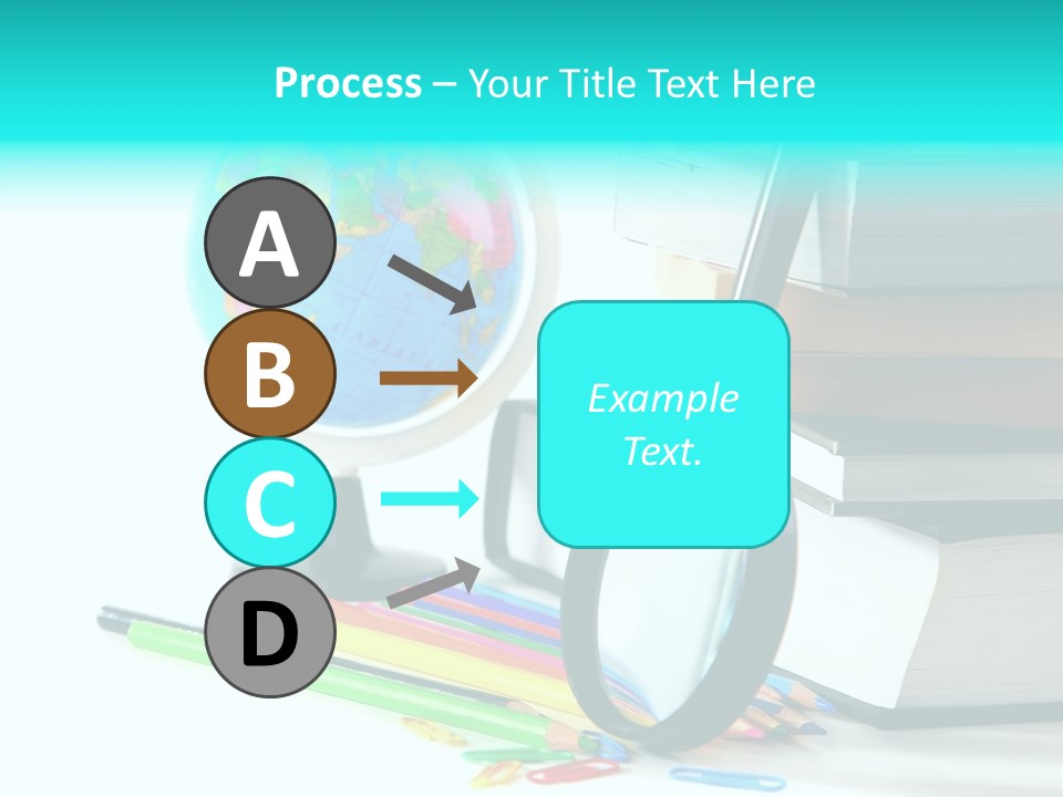 Magnifying Glass Teach Space PowerPoint Template