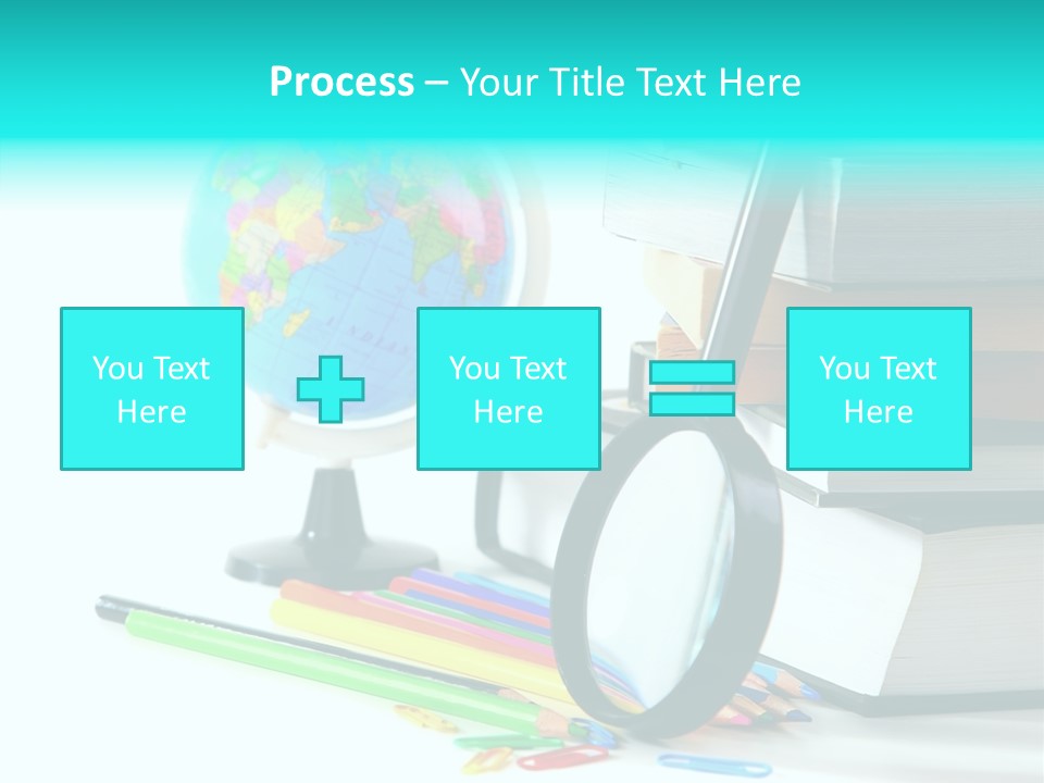 Magnifying Glass Teach Space PowerPoint Template
