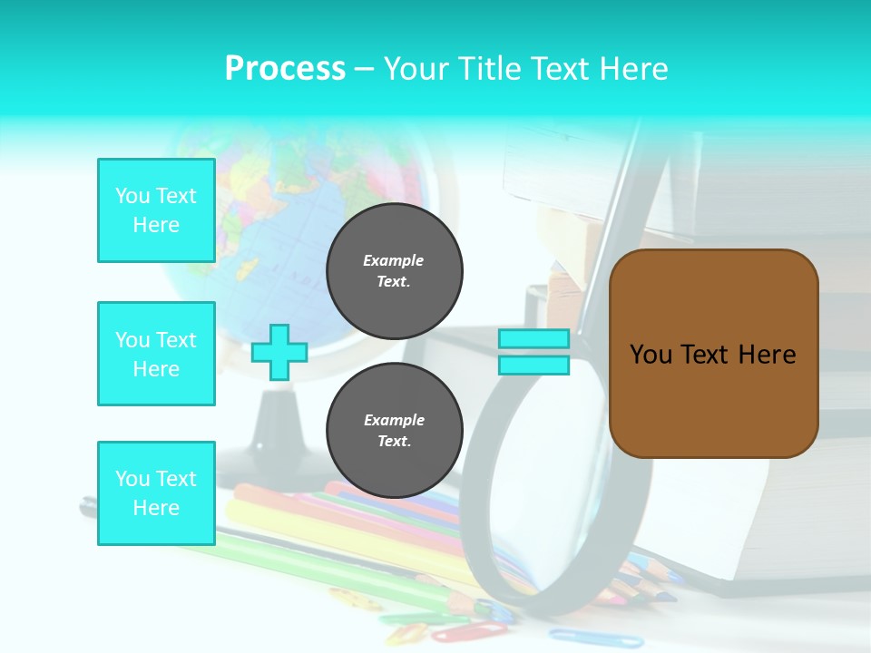 Magnifying Glass Teach Space PowerPoint Template