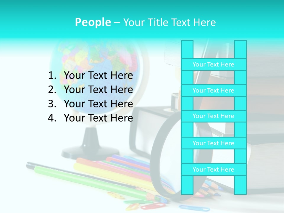 Magnifying Glass Teach Space PowerPoint Template