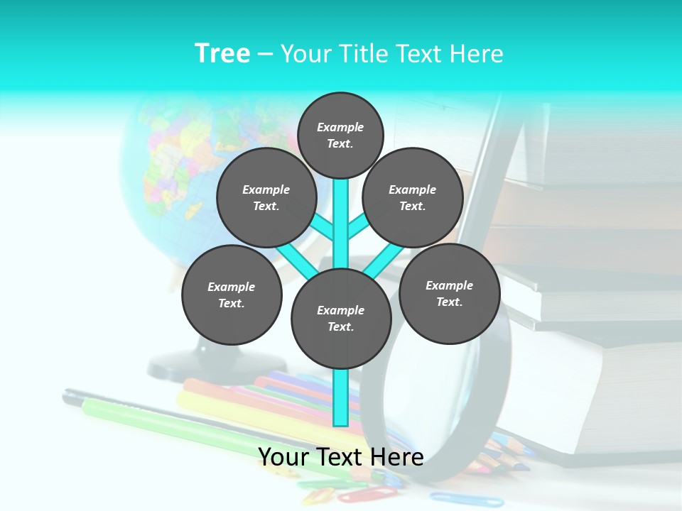 Magnifying Glass Teach Space PowerPoint Template