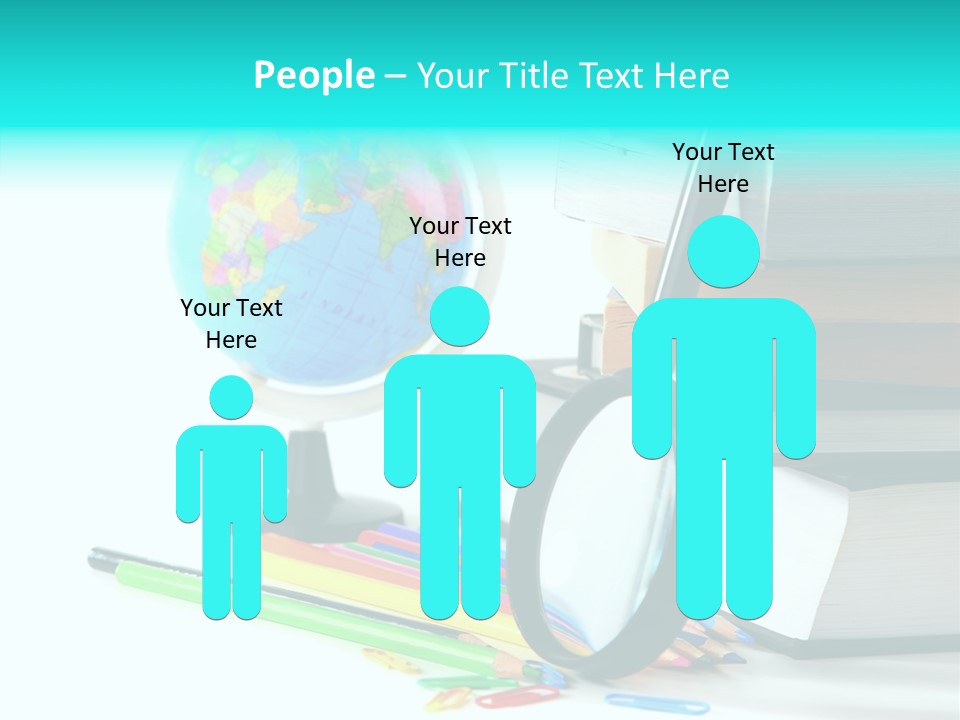 Magnifying Glass Teach Space PowerPoint Template
