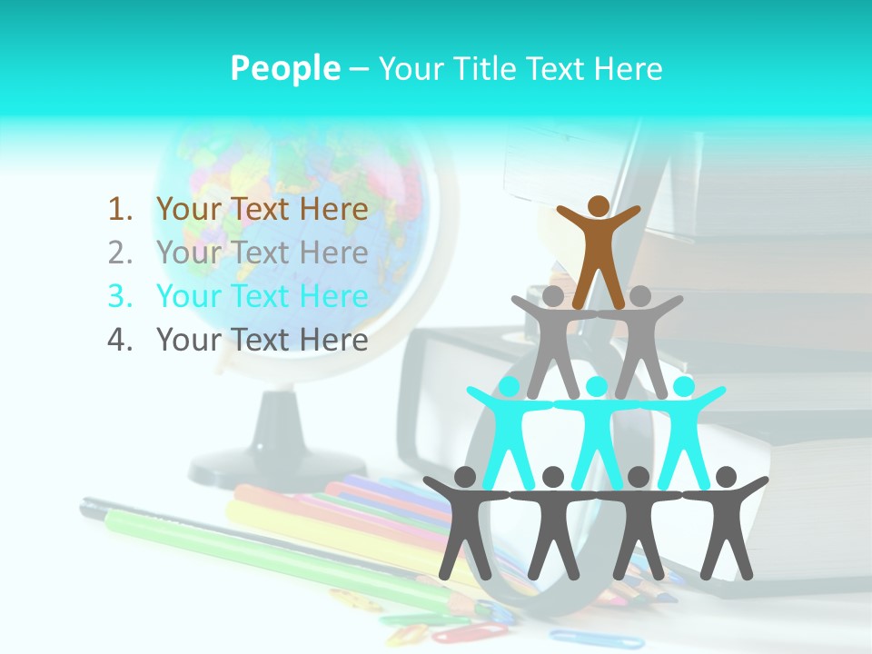 Magnifying Glass Teach Space PowerPoint Template