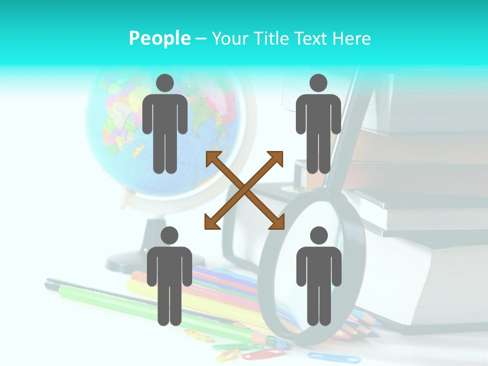 Magnifying Glass Teach Space PowerPoint Template