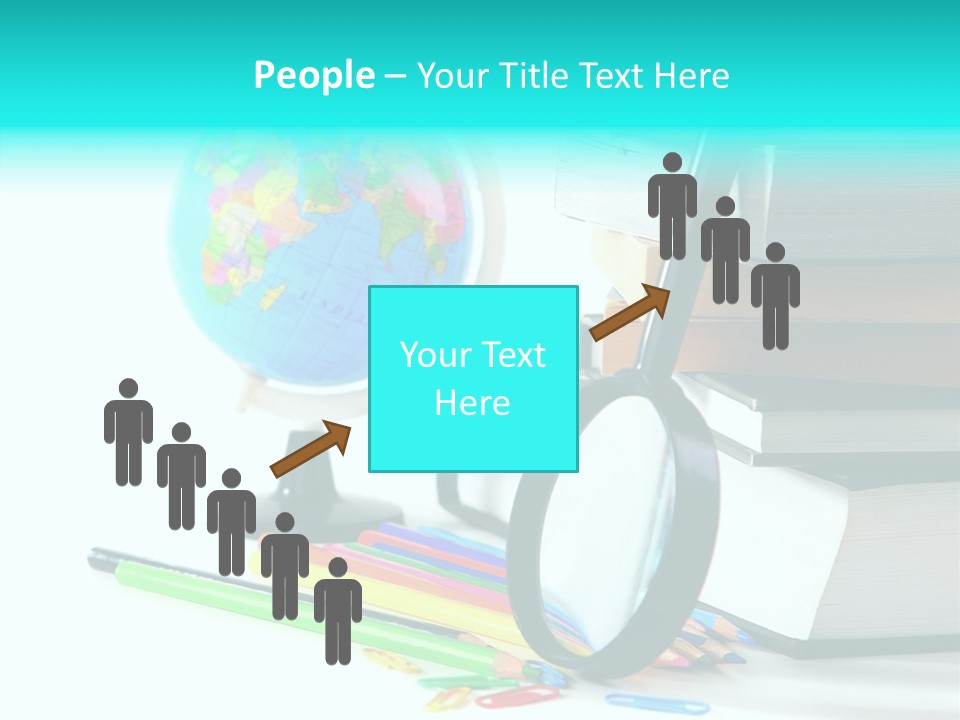 Magnifying Glass Teach Space PowerPoint Template