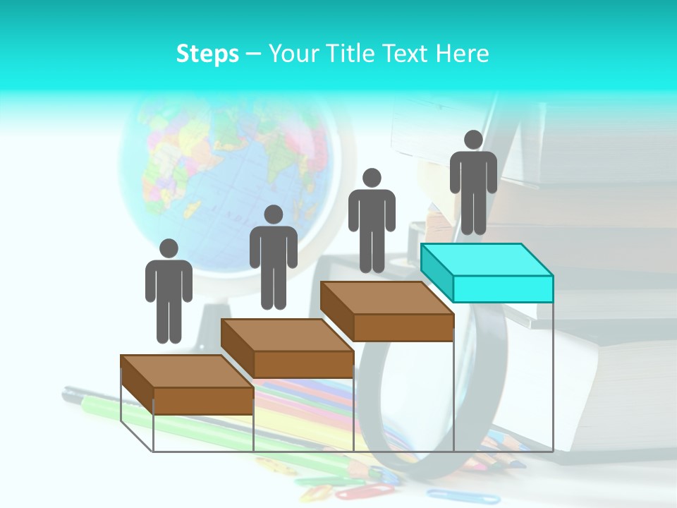 Magnifying Glass Teach Space PowerPoint Template