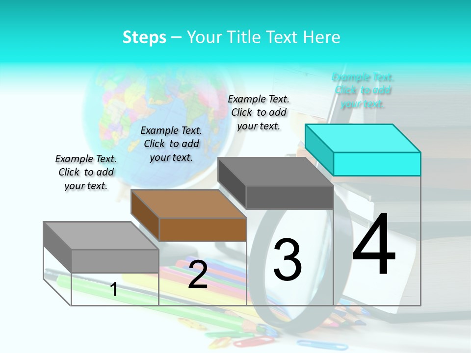 Magnifying Glass Teach Space PowerPoint Template
