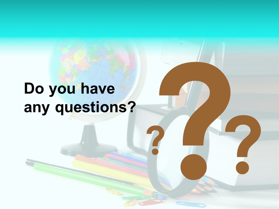 Magnifying Glass Teach Space PowerPoint Template