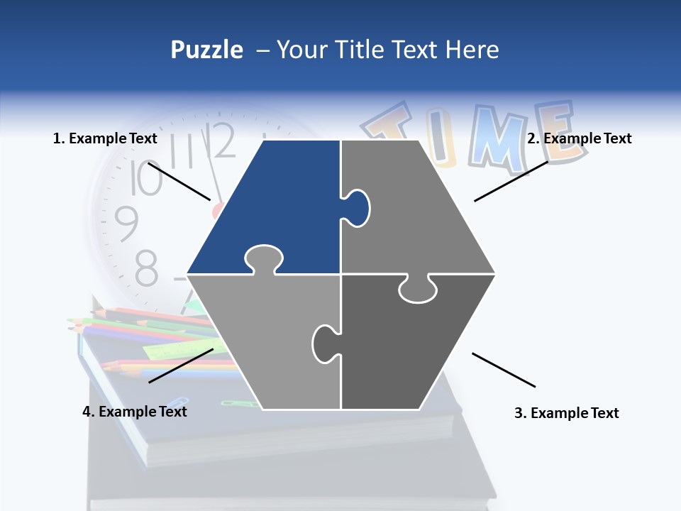 Book Lesson Pencil PowerPoint Template