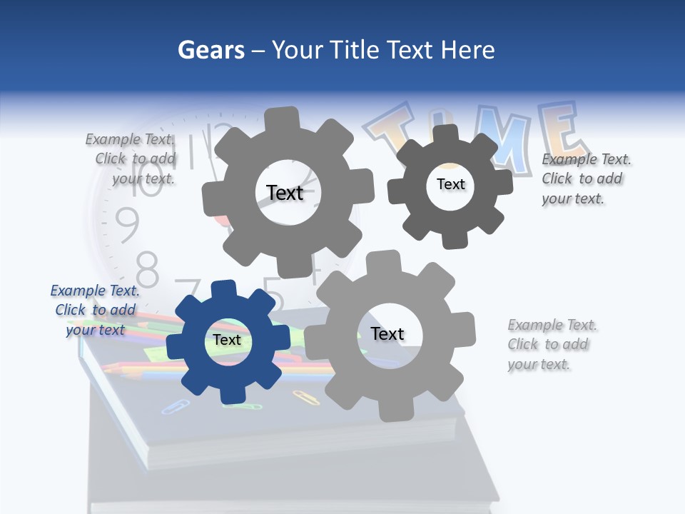 Book Lesson Pencil PowerPoint Template