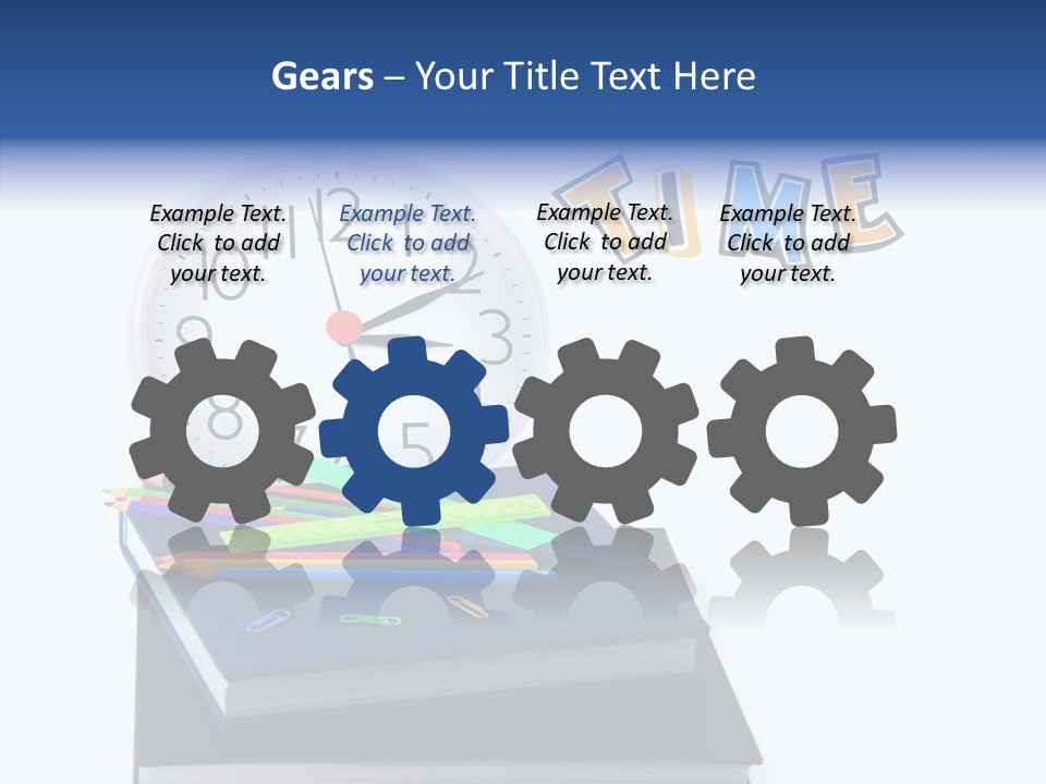 Book Lesson Pencil PowerPoint Template