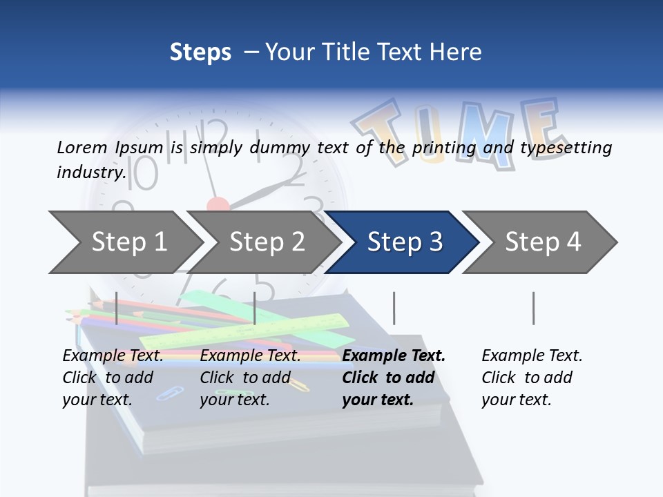 Book Lesson Pencil PowerPoint Template