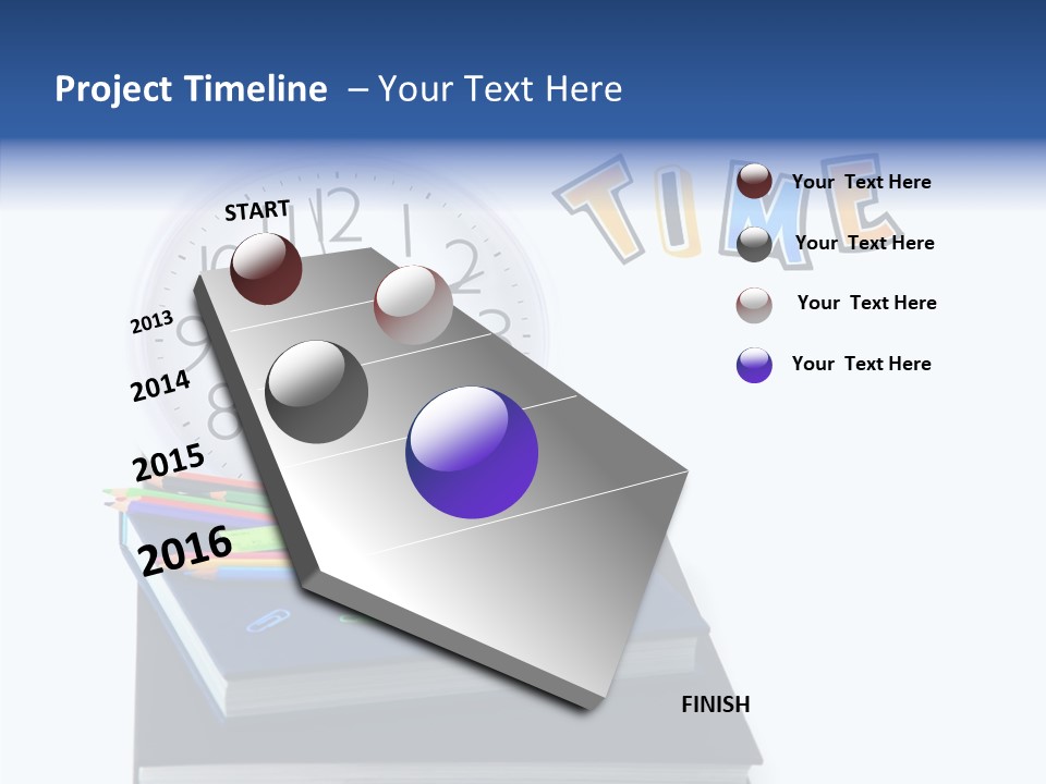 Book Lesson Pencil PowerPoint Template