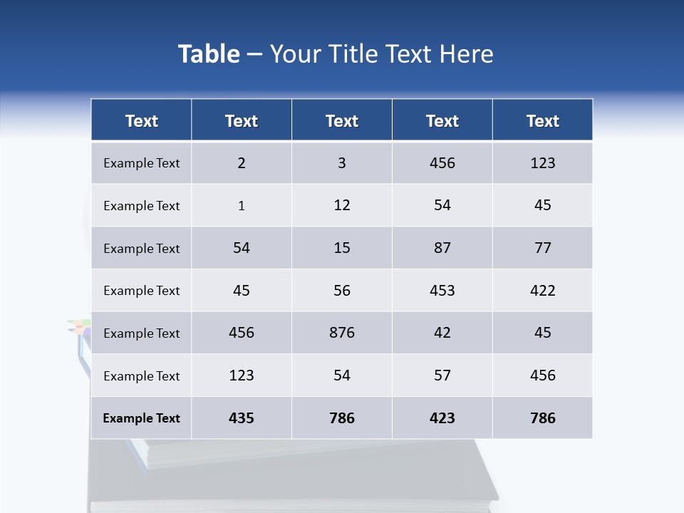 Book Lesson Pencil PowerPoint Template