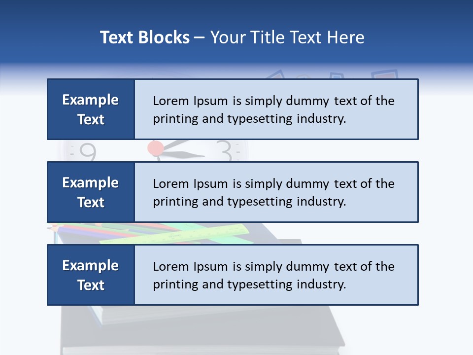 Book Lesson Pencil PowerPoint Template