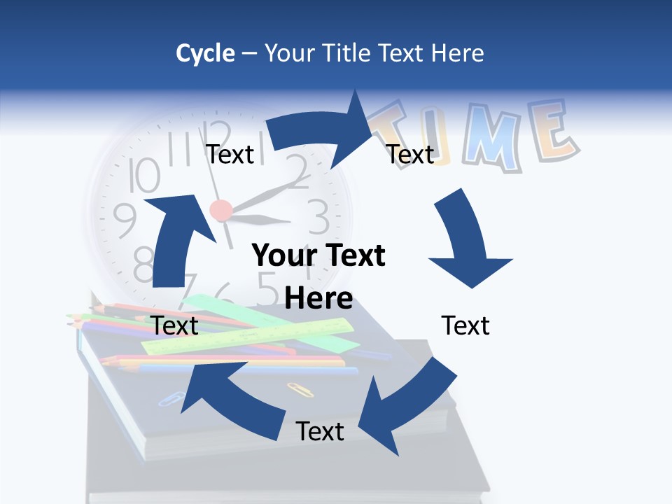 Book Lesson Pencil PowerPoint Template
