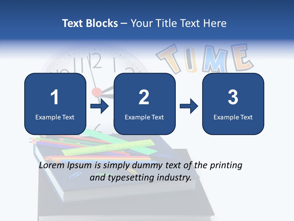 Book Lesson Pencil PowerPoint Template