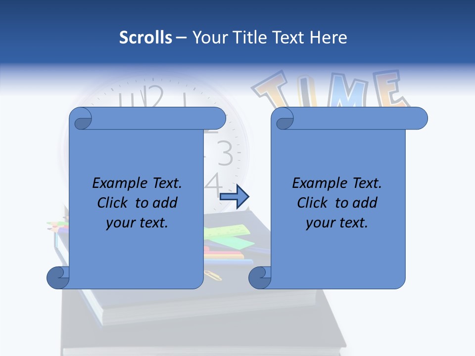Book Lesson Pencil PowerPoint Template