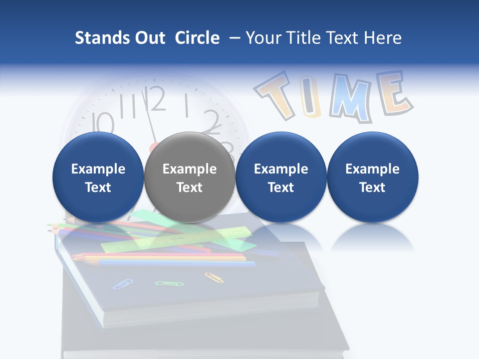 Book Lesson Pencil PowerPoint Template