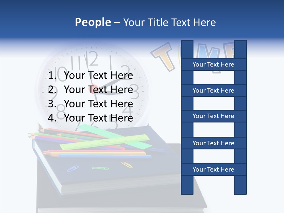 Book Lesson Pencil PowerPoint Template