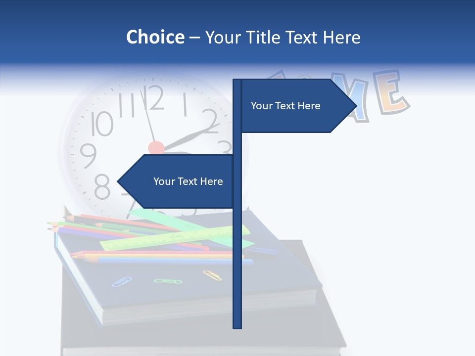 Book Lesson Pencil PowerPoint Template