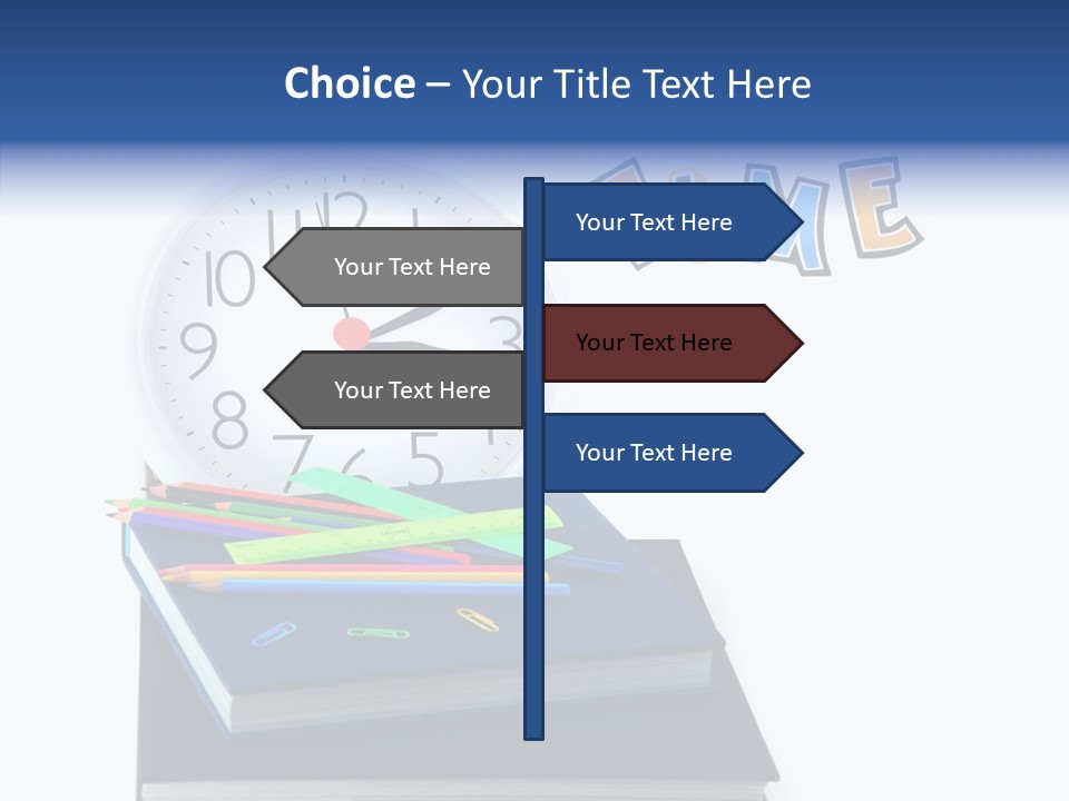 Book Lesson Pencil PowerPoint Template