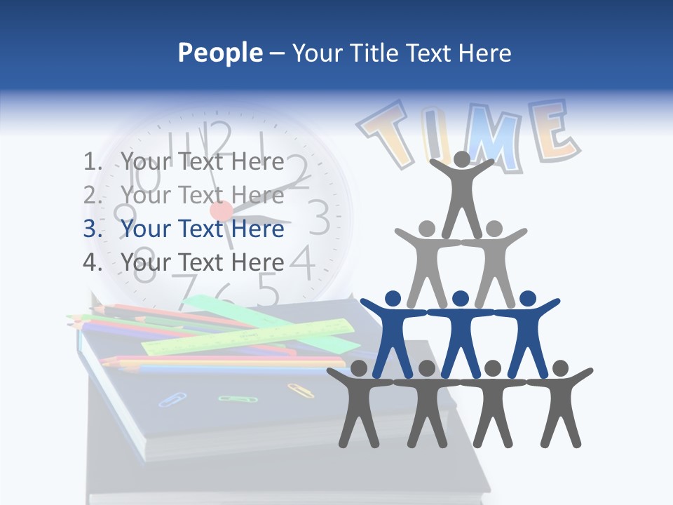 Book Lesson Pencil PowerPoint Template