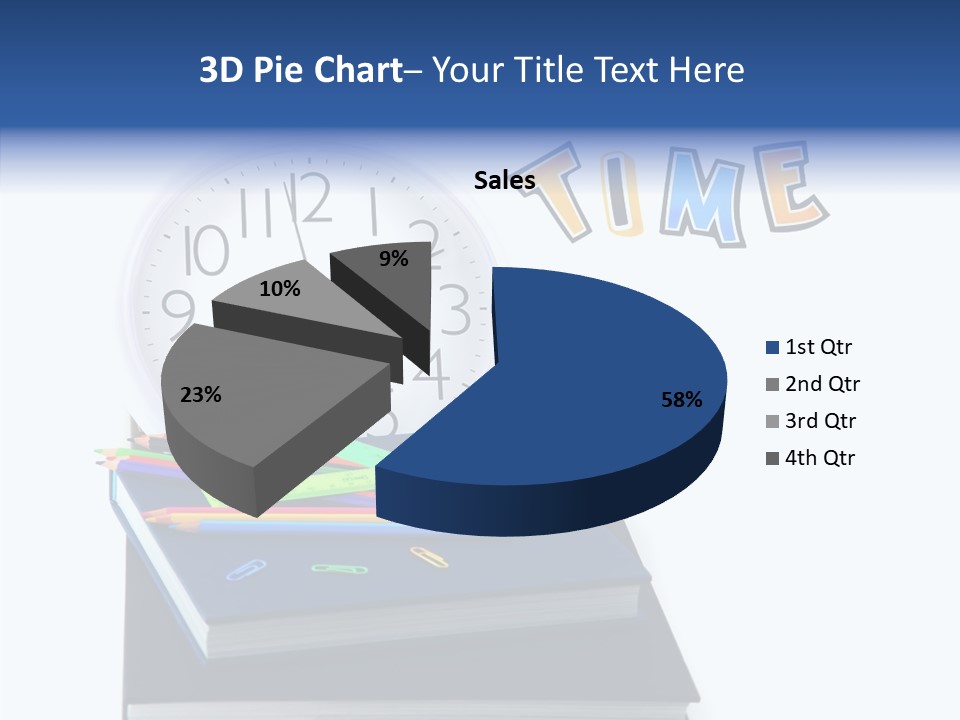 Book Lesson Pencil PowerPoint Template