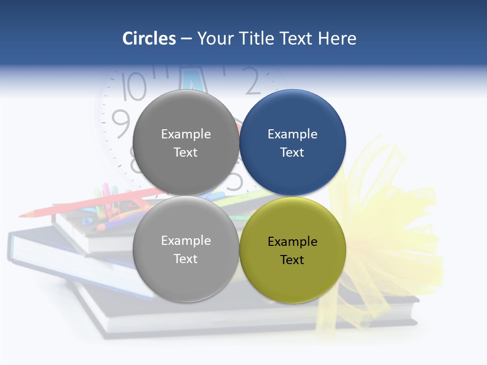 Isolated Pencil Teacher PowerPoint Template