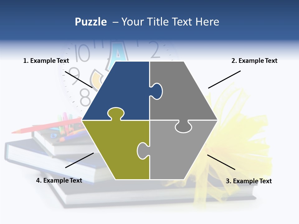 Isolated Pencil Teacher PowerPoint Template