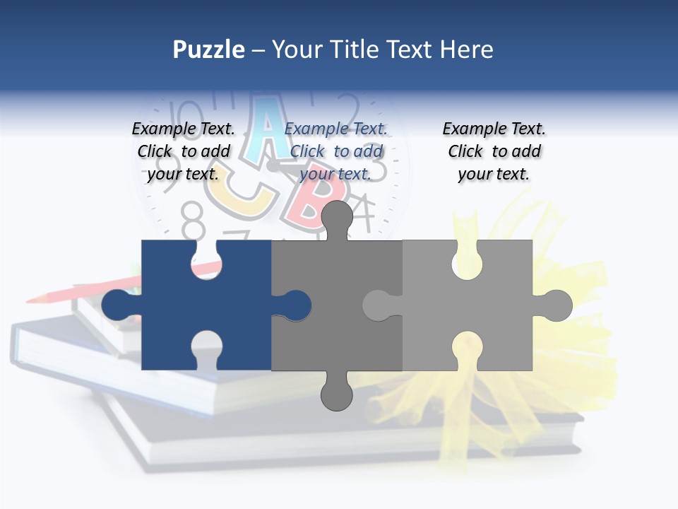 Isolated Pencil Teacher PowerPoint Template