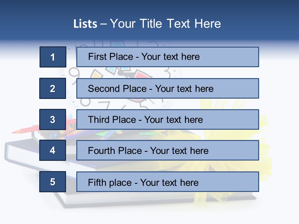 Isolated Pencil Teacher PowerPoint Template