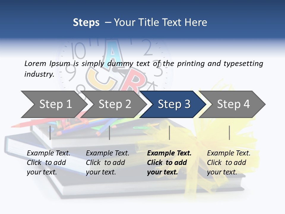 Isolated Pencil Teacher PowerPoint Template