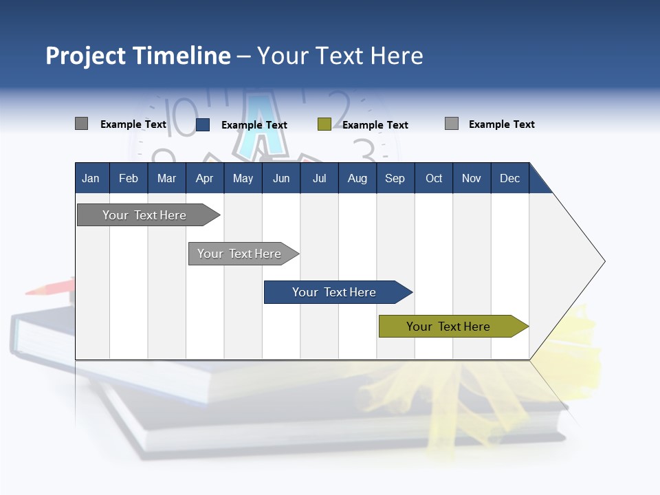 Isolated Pencil Teacher PowerPoint Template