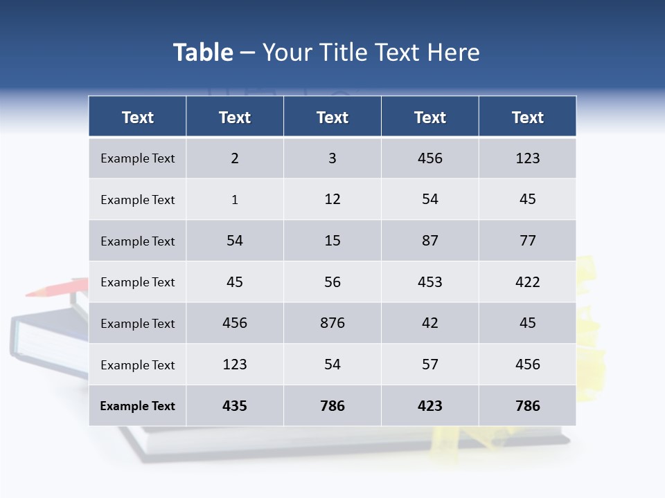 Isolated Pencil Teacher PowerPoint Template