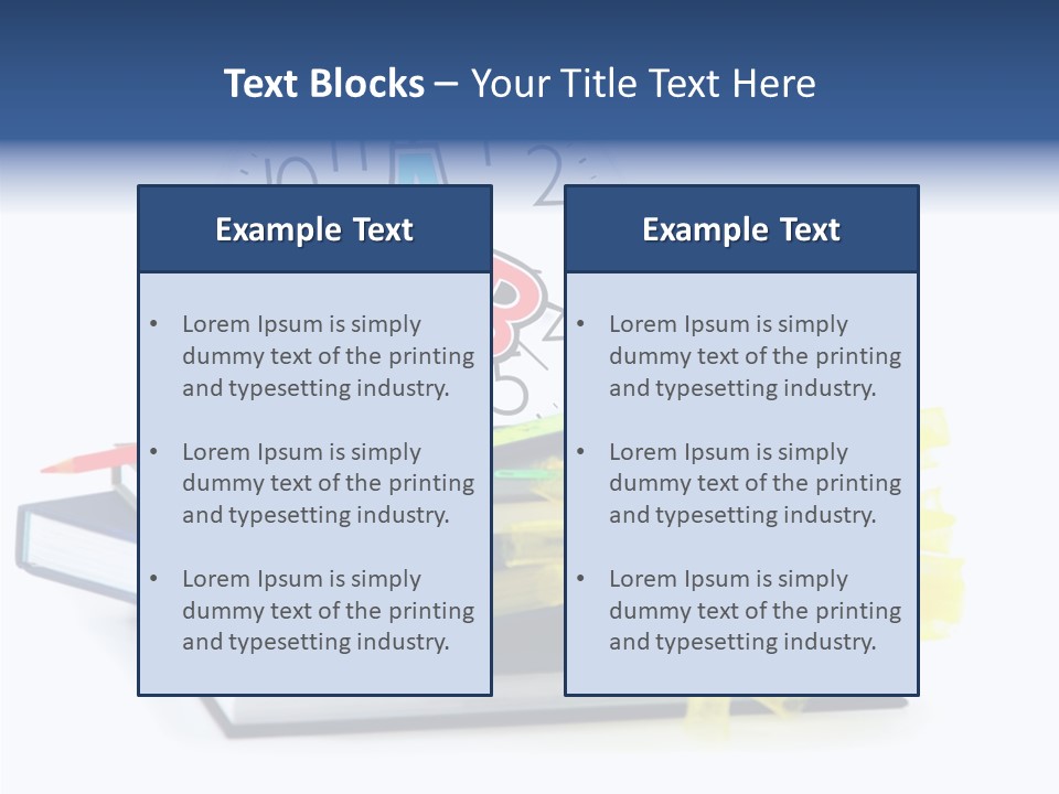 Isolated Pencil Teacher PowerPoint Template