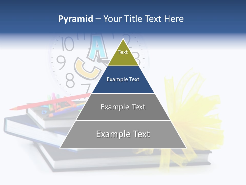 Isolated Pencil Teacher PowerPoint Template
