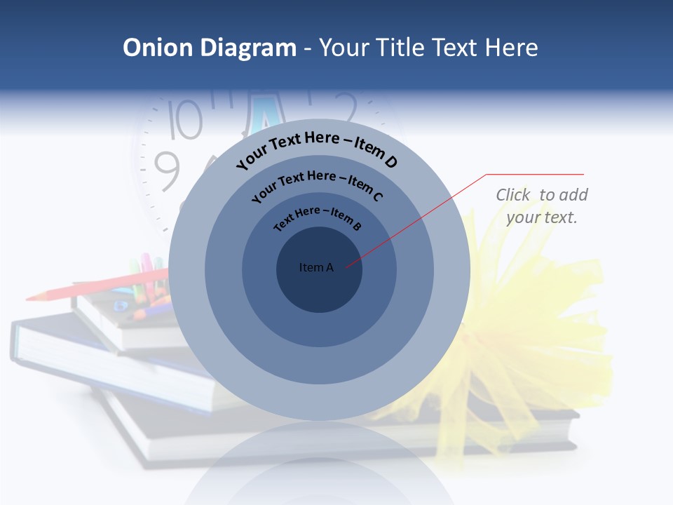 Isolated Pencil Teacher PowerPoint Template