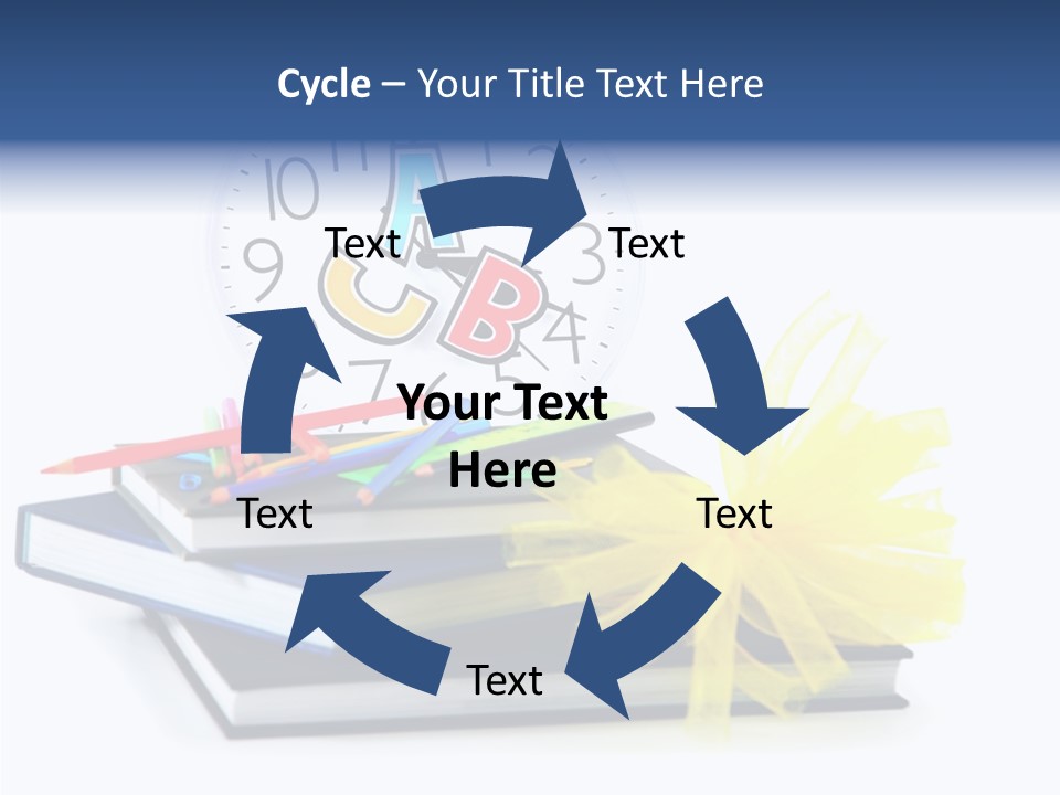 Isolated Pencil Teacher PowerPoint Template