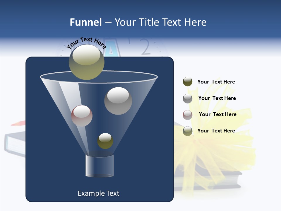 Isolated Pencil Teacher PowerPoint Template