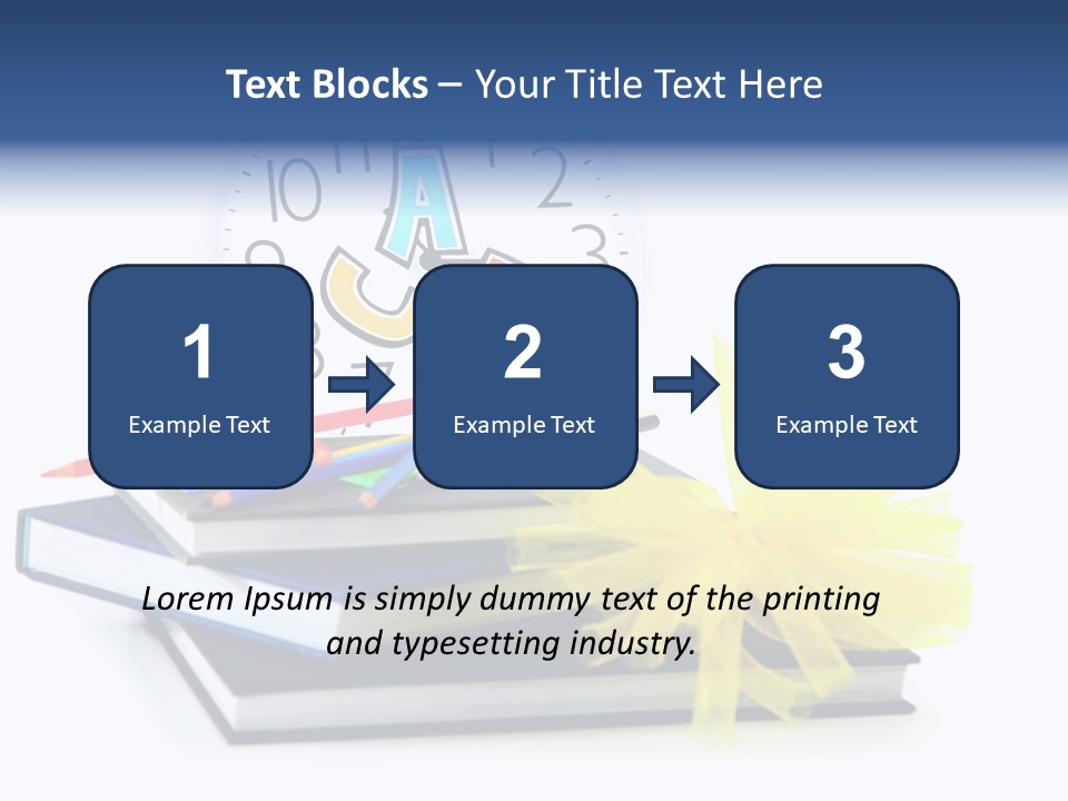 Isolated Pencil Teacher PowerPoint Template